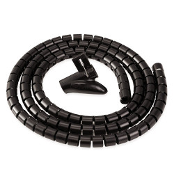 Gaîne Organisateur de câbles Fellowes 2mx20mm avec outil de pose (Gris)
