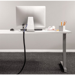 Gaîne Organisateur de câbles Fellowes 2mx20mm avec outil de pose (Gris)