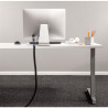 Gaîne Organisateur de câbles Fellowes 2mx20mm avec outil de pose (Gris)