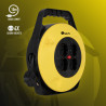 Rallonge électrique Enrouleur 4 prises NGS Grid Round 10m (Noir Jaune)
