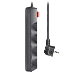 Multiprise Surtension NGS Surge Pole 800 - 8 prises + Interrupteur 1,50m (Noir)