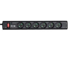 Multiprise Surtension Eaton Protection Strip 6 prises (Noir)