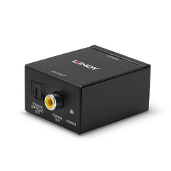 Convertisseur Lindy RCA mâle vers Toslink-Coaxial (Noir)