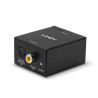 Convertisseur Lindy RCA mâle vers Toslink-Coaxial (Noir)
