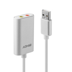 Adaptateur Lindy USB A vers 2x Jack 3,5mm