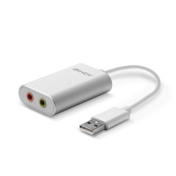 Adaptateur Lindy USB A vers 2x Jack 3,5mm