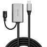 Rallonge USB 3.1 Type C amplifiée Lindy M F 5m