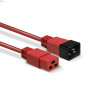 Rallonge câble d'alimentation Lindy IEC-320-C20 1m (Rouge)