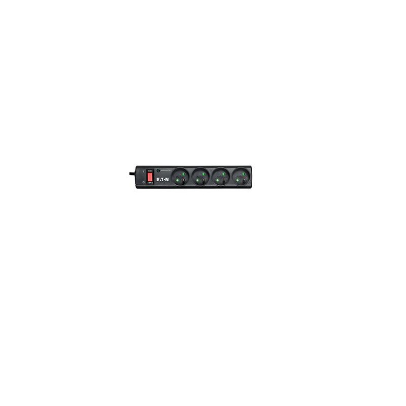 Multiprise Surtension Eaton Protection Strip 4 prises (Noir)