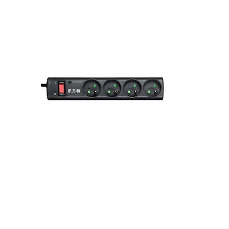 Multiprise Surtension Eaton Protection Strip 4 prises (Noir)