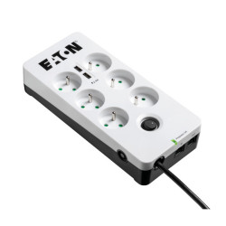 Multiprise Surtension Eaton Protection Box 6 prises + USB (Blanc)