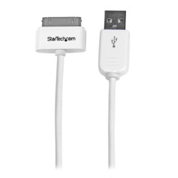 Câble adaptateur Apple Dock 30 broches StarTech vers USB 2.0 (Type A) 1m (Blanc)