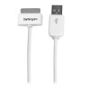 Câble adaptateur Apple Dock 30 broches StarTech vers USB 2.0 (Type A) 1m (Blanc)