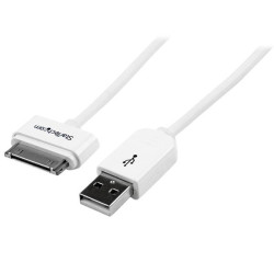 Câble adaptateur Apple Dock 30 broches StarTech vers USB 2.0 (Type A) 1m (Blanc)