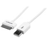 Câble adaptateur Apple Dock 30 broches StarTech vers USB 2.0 (Type A) 1m (Blanc)