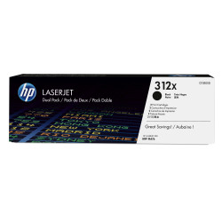 Toner Noir HP Dual Pack 312X LaserJet M476 - 2x 4400 pages