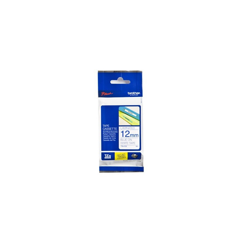 Ruban encreur Brother P-Touch TZE-233 (Bleu Blanc) Ruban encreur Brother P-Touch TZE-233 (Bleu Blanc)