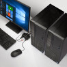Switch KVM Lindy 1x HDMI + 2x USB + 2x Jack 3,5 (Noir)