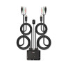 Switch KVM Lindy 2 voies DisplayPort + USB 2.0 + Jack 3,5mm (Noir)