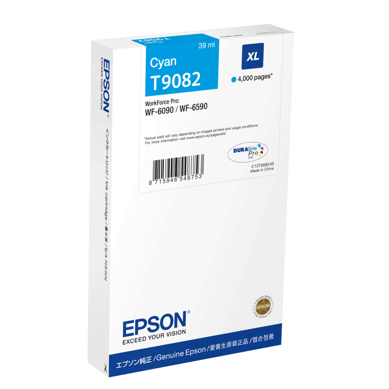 Cartouche d'encre Epson T9082 XL (Cyan)
