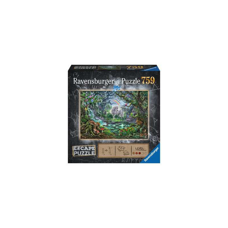 Jeu Ravensburger Escape Puzzle   La Licorne (759 pièces)