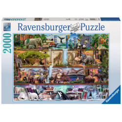 Puzzle Ravensburger - Magnifique Monde Animal (2000 pièces)