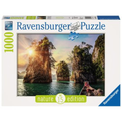 Puzzle Ravensburger - Lac de Cheow Lan (1000 pièces)