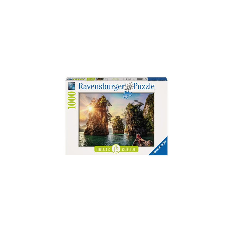 Puzzle Ravensburger - Lac de Cheow Lan (1000 pièces)