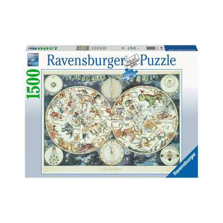 Puzzle Ravensburger - MappeMonde Animaux (1500 pièces)