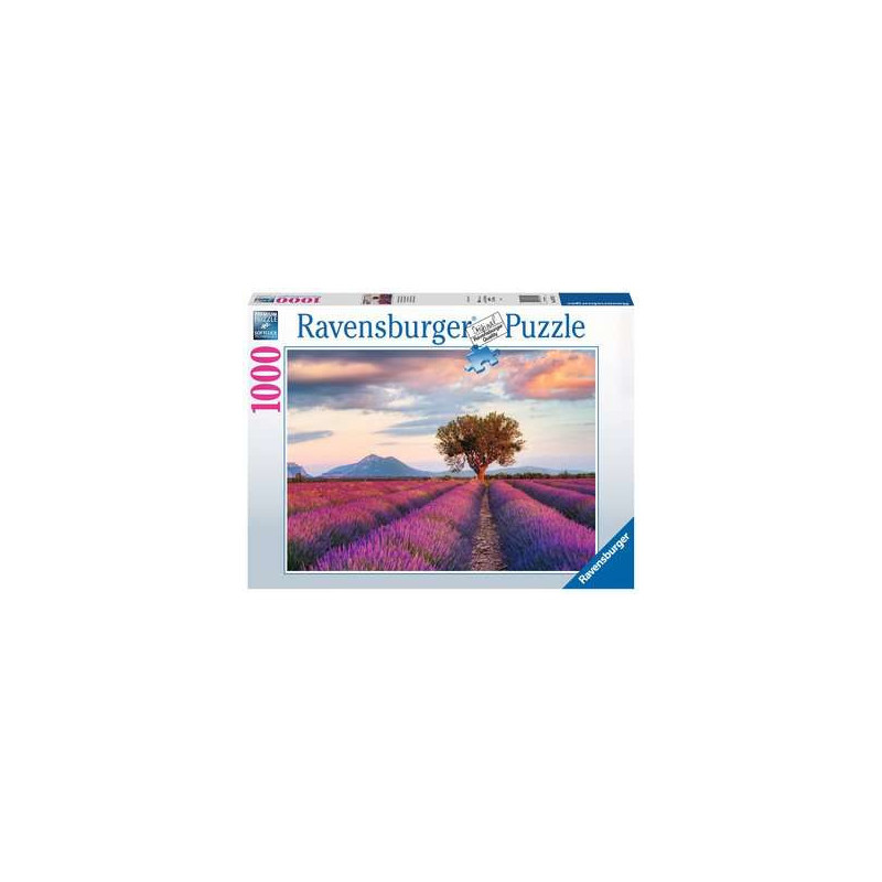 Puzzle Ravensburger - Champ de Lavande (1000 pièces) Puzzle Ravensburger - Champ de Lavande (1000 pièces)