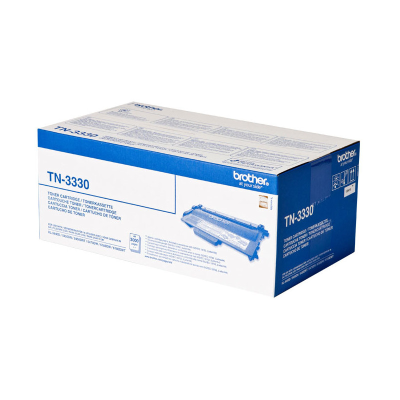 Toner Noir Brother TN-3300 Noir HL54xx HL61xx DCPL82xx MFC85xx 89xx - 3000 pages