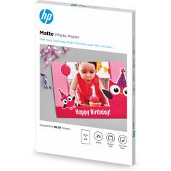 HP PAPIER PHOTO MAT 10X15CM 25F