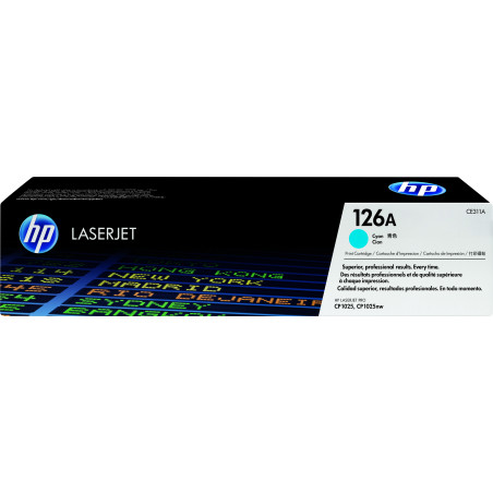 Toner Cyan HP 126A LaserJet CP1025 (CE311A) - 1000 pages