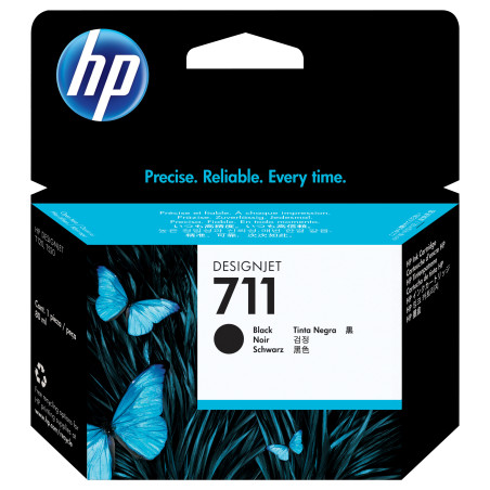 Cartouche d'encre HP pour traceur T520 T120 HP 711 (Noir)