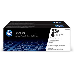 Pack 2 Toners HP 83A LaserJet CF283AD (Noir) - 2x1500 pages