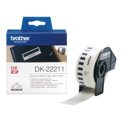 BROTHER RUBAN 29MM N BLANC