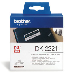 BROTHER RUBAN 29MM N BLANC