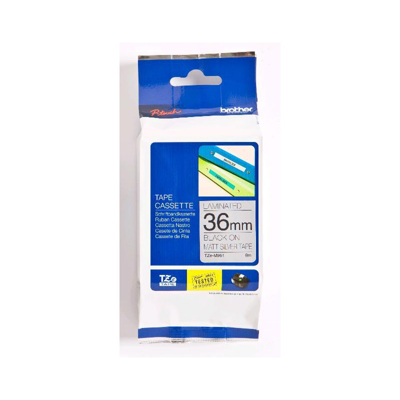 BROTHER RUBAN 36MM 8M N MAT ARGENT BROTHER RUBAN 36MM 8M N MAT ARGENT