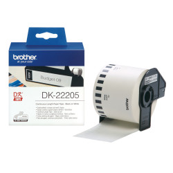 BROTHER RUBAN 62MM N BLANC DK22205
