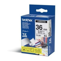 BROTHER RUBAN N BLANC TZE261