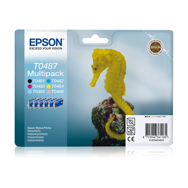 EPSON ENCRE T0487 6CL ALARME