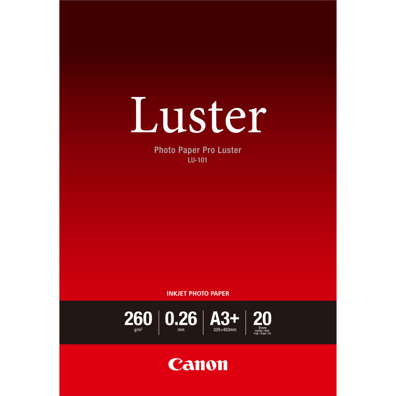 CANON PAPIER PHOTO LU-101 A3+ 20F