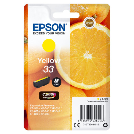 EPSON ENCRE J 300P ALARME 33 ORANGES