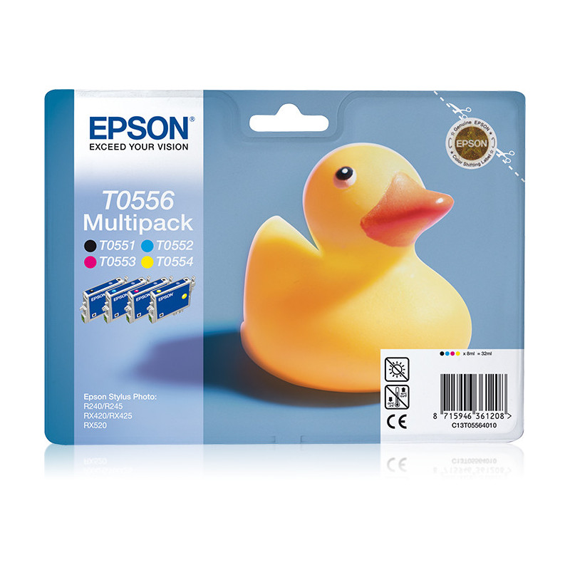 EPSON ENCRE T0556 C.M.J.N ALARME