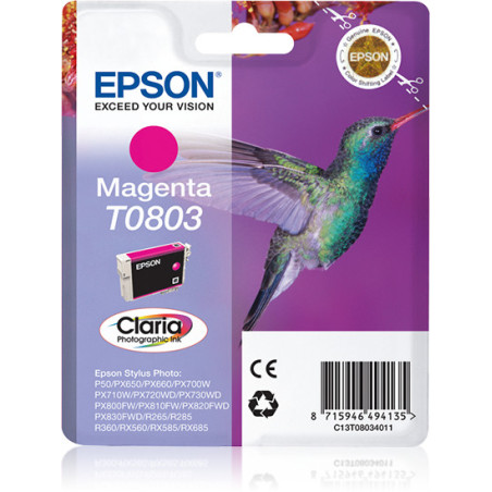 EPSON ENCRE M ALARME T0803 COLIBRI