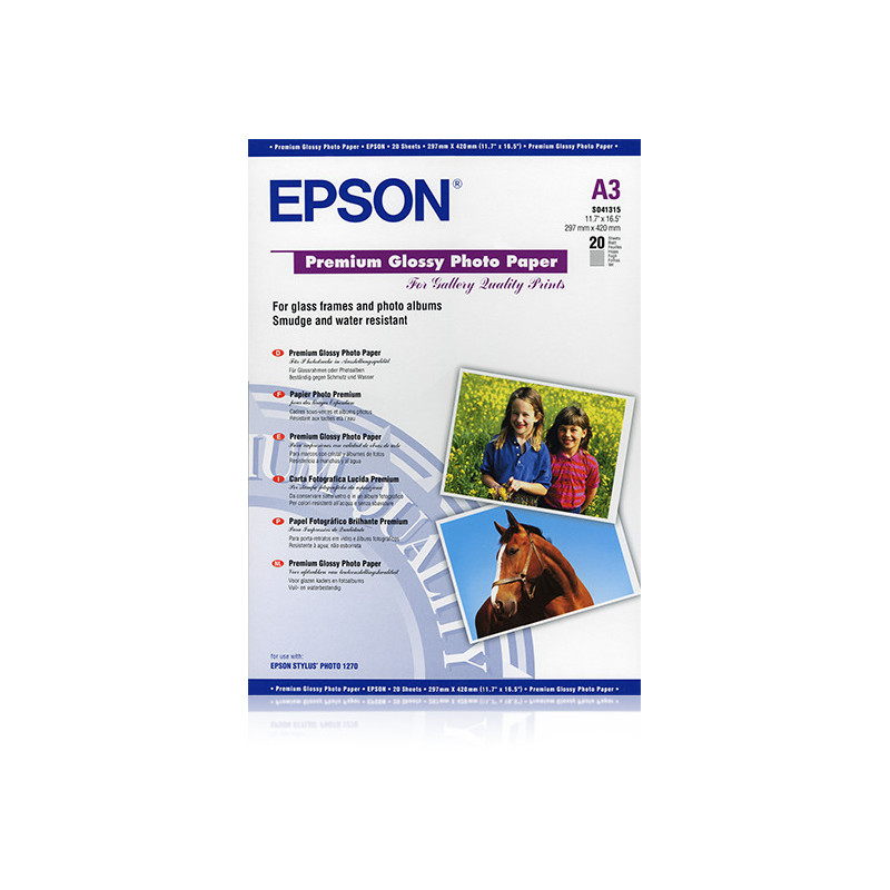 EPSON PAPIER PHOTO PREMIUM GLACE A3