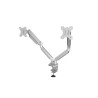 Support Double Ecran à poser Fellowes Platinum jusqu'à 27" (9kg max) (Silver)