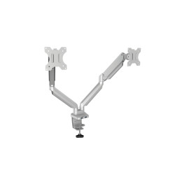 Support Double Ecran à poser Fellowes Platinum jusqu'à 27" (9kg max) (Silver)
