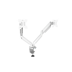 Support Double Ecran à poser Fellowes Platinium jusqu'à 27" (9 kg max écran) (Blanc)