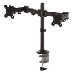 Support Double Ecran à poser Fellowes Reflex jusqu'à 27" (8 kg max écran) (Noir)